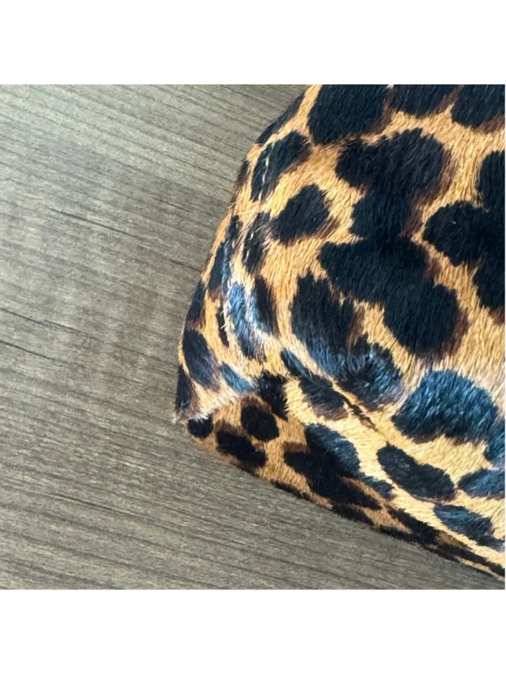 Madewell Leopard Calf Hair Leather Tote Bag Animal Print Shopper Carryall